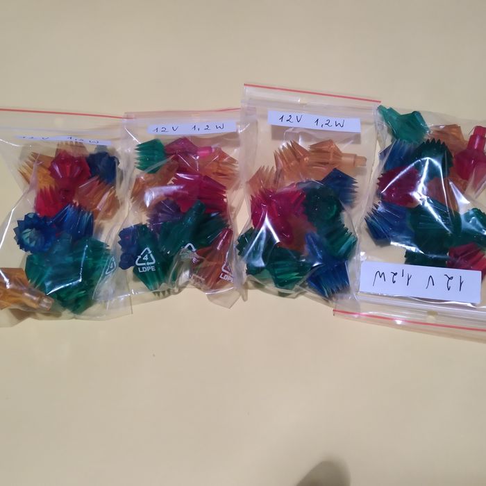 Żarówka choinkowa  12V 1,2 W z PRL-u