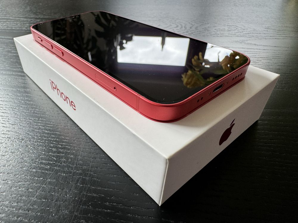 Iphone 12 mini 256gb, product Red, cały zestaw