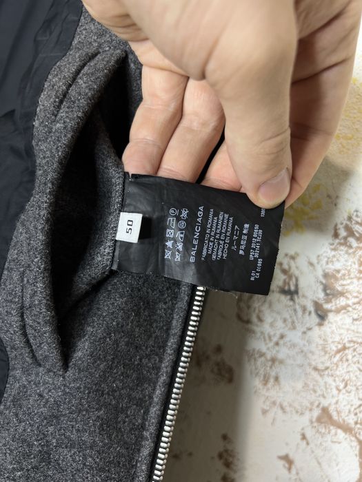 Куртка мужская бомбер из натуральной шерсти Balenciaga оригинал