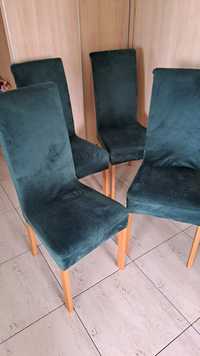 4 krzesła z pokrowcami , 5 pokrowiec gratis