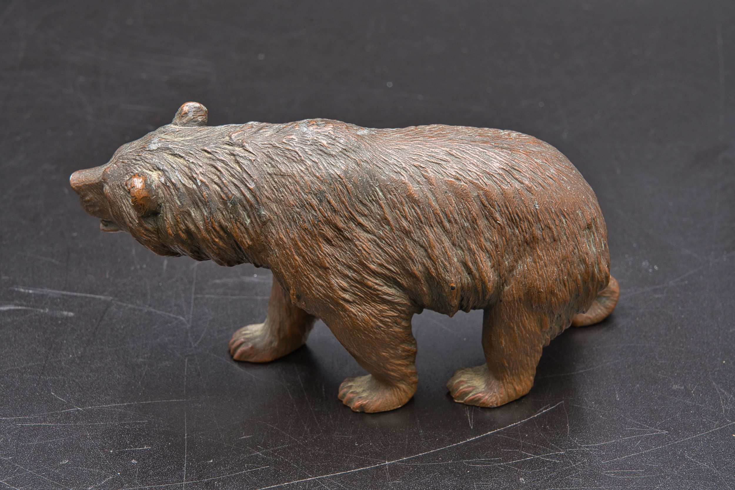 Estatueta urso bronze