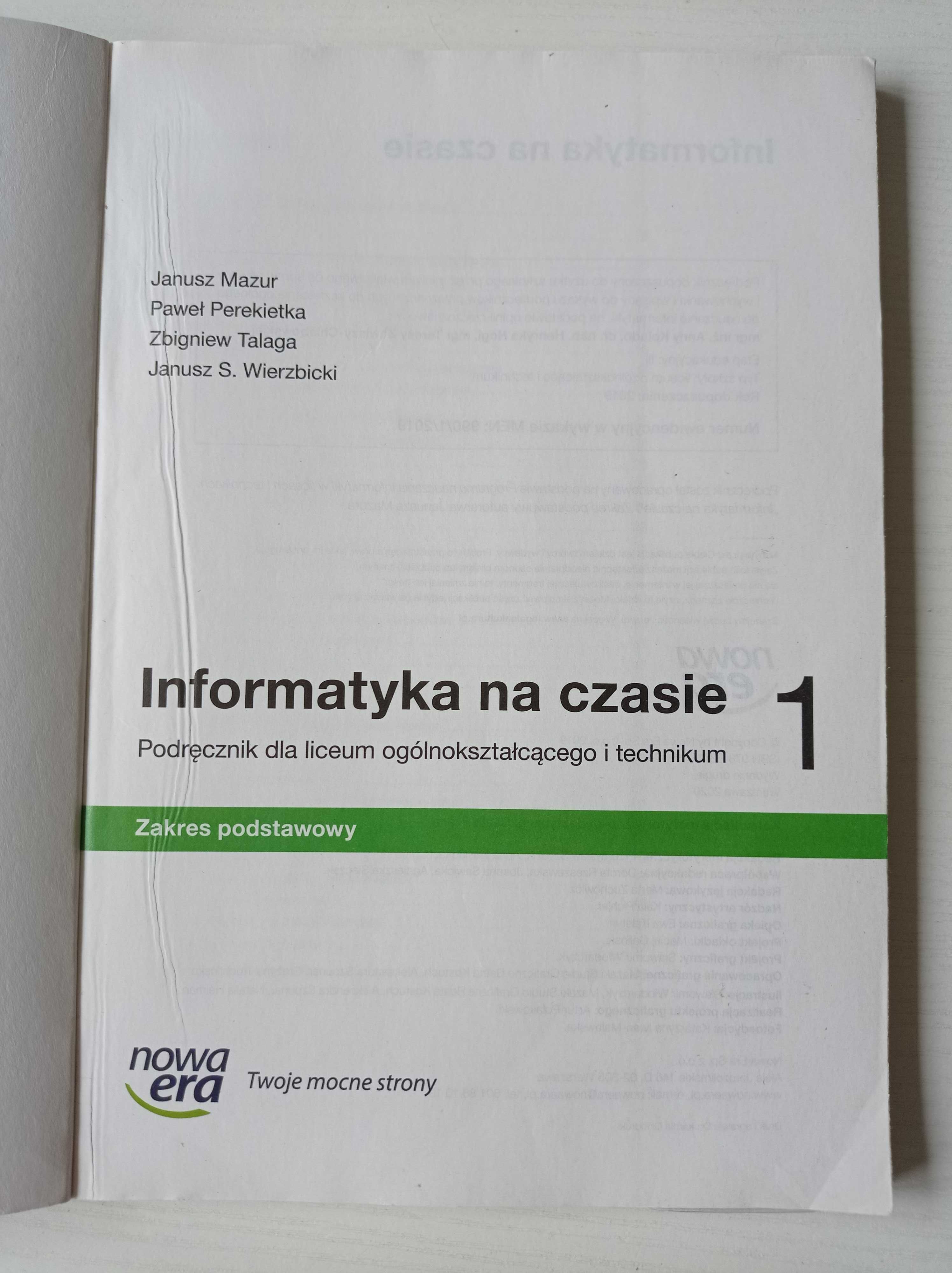 Podręcznik Informatyka na czasie 1