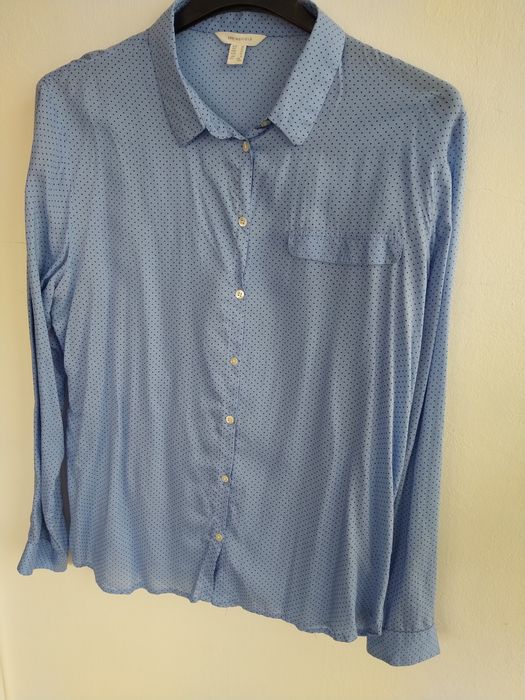 Blusa azul polka for - Springfield - Tamanho 42