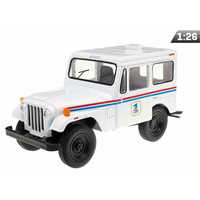 Model 1:26, 1971 Jeep Dj-5B Usps Edition, Biały (A