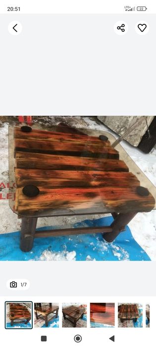 Stolik że 100 letnich beli.