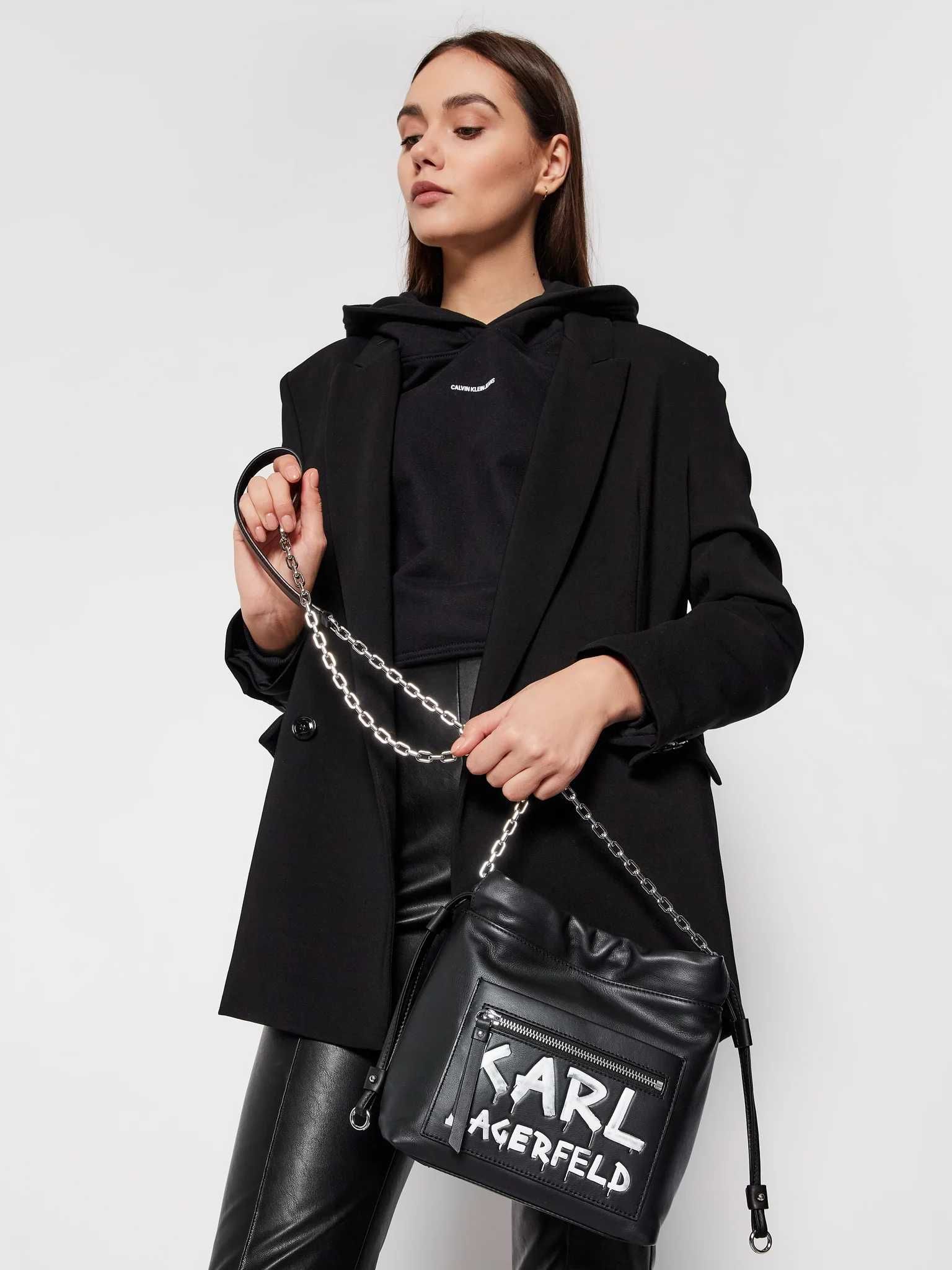 Karl Lagerfeld torebka orginalna skóra naturalna