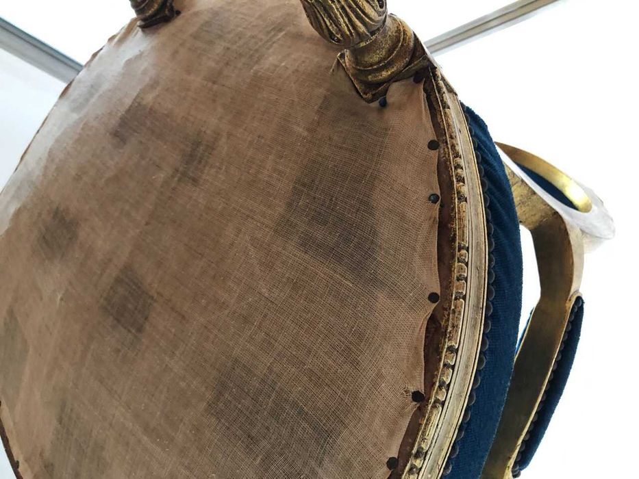 Cadeira antiga em talha dourada original