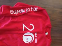 Bluza tenisowa czerwona/tenisowa talentiada, 12 lat