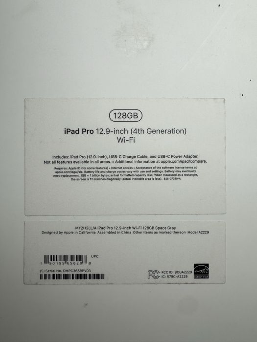 Планшет iPad Pro 12.9-inch (Gen 4) Wi-Fi 128GB Space Gray