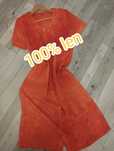 Lniana sukienka oversize