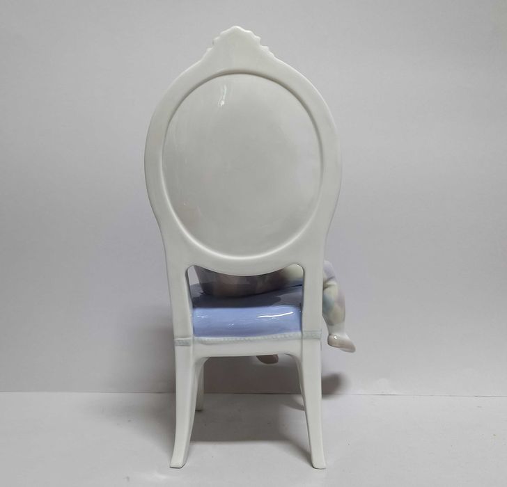Arlekin z kotkiem, figurka, Hiszpania Lladro, wys. 25 cm