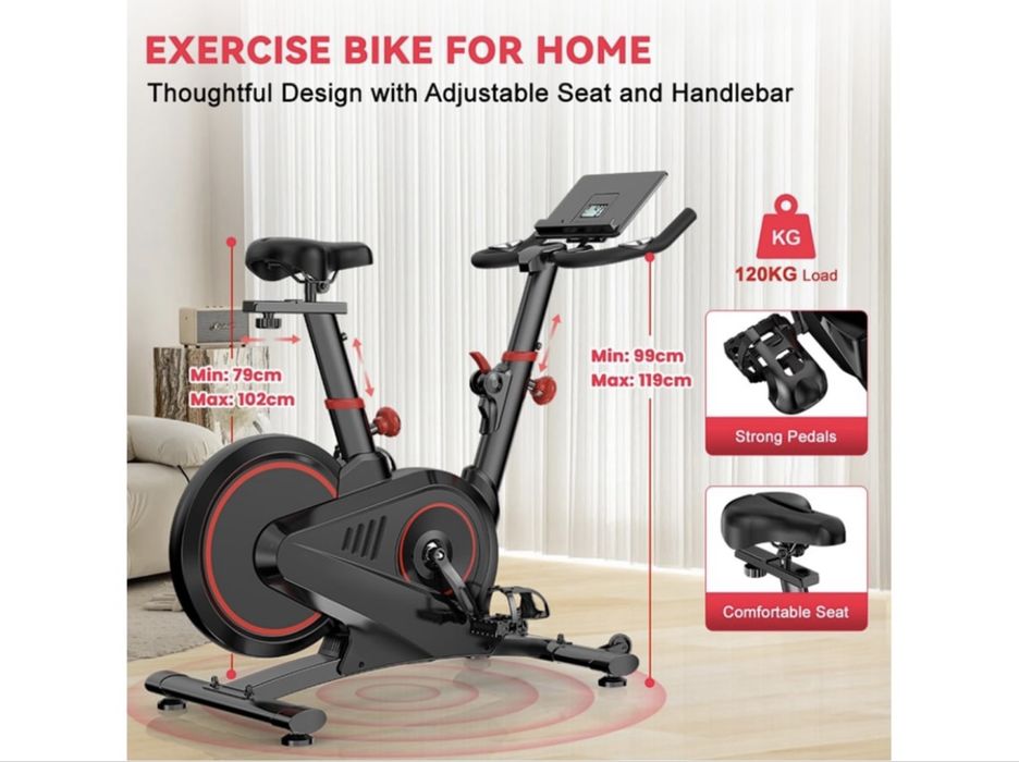 Bicicleta magnetica ergometrica indoor