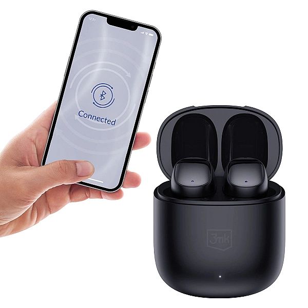 Słuchawki Bluetooth 3mk FlowBuds bezprzewodowe douszne - czarne