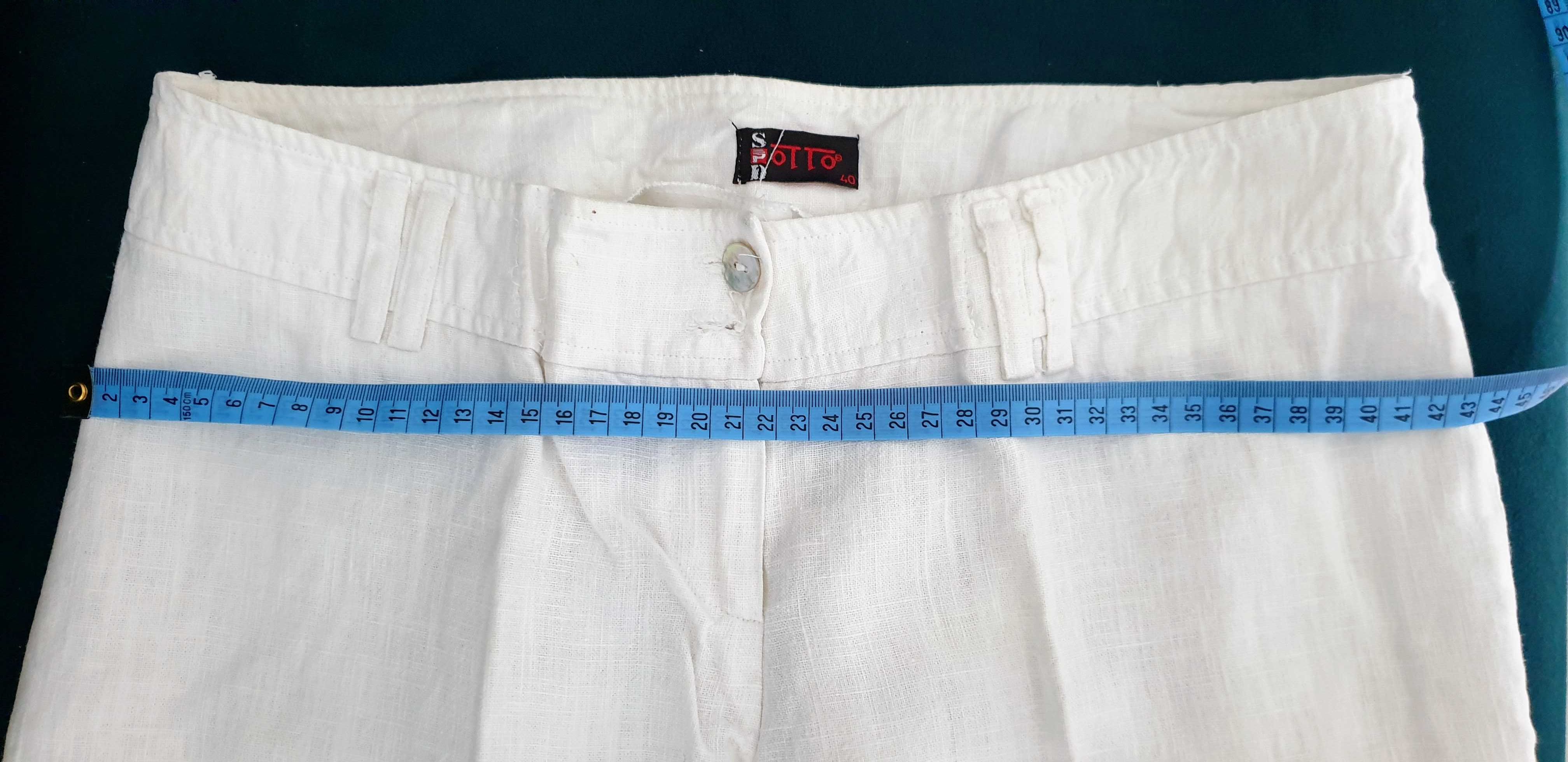 Białe spodnie i spodenki-2 pary