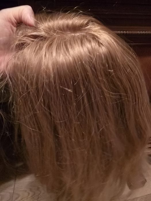 Peruka, półperuka,  topper z włosów naturalnych