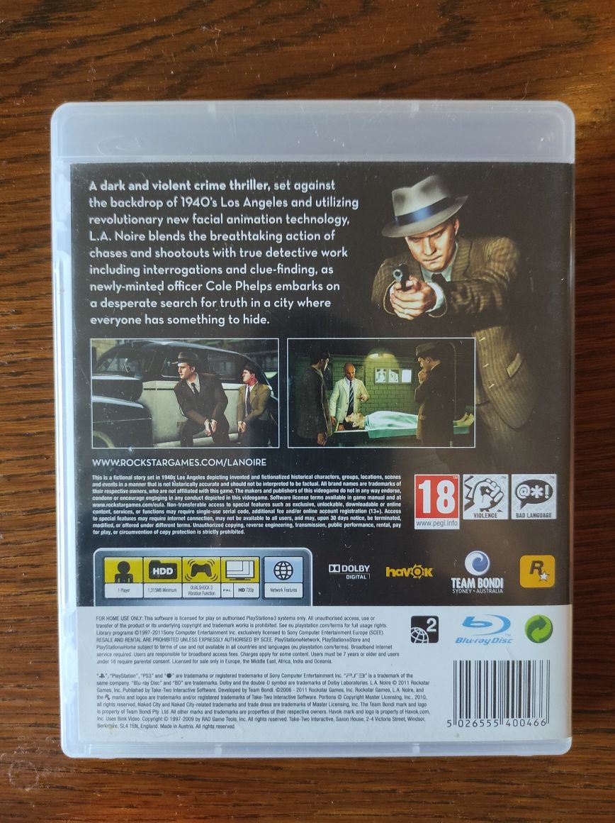 L.A Noire na PS3