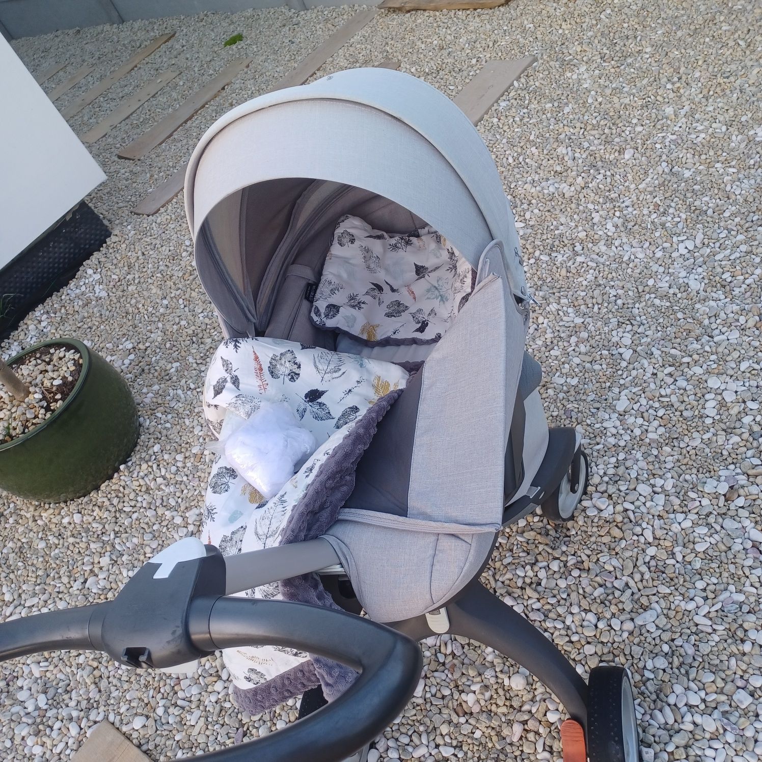 Stokke v4 melagne 2w1 plus śpiwór zimowy stokke