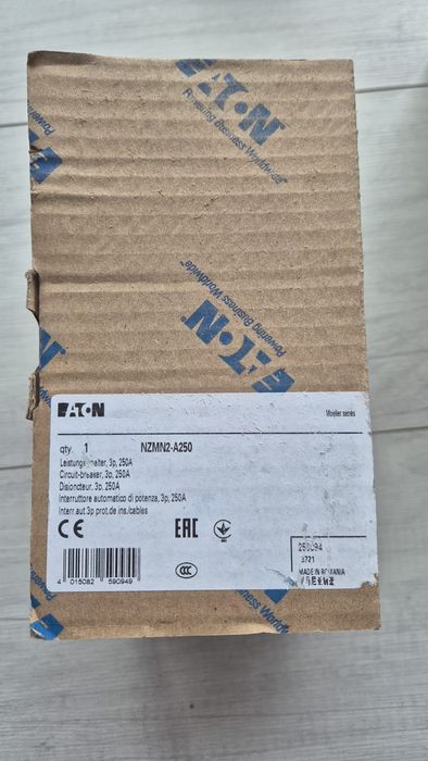 Wyłącznik mocy 3P 250A 50kA NZMN2-A250