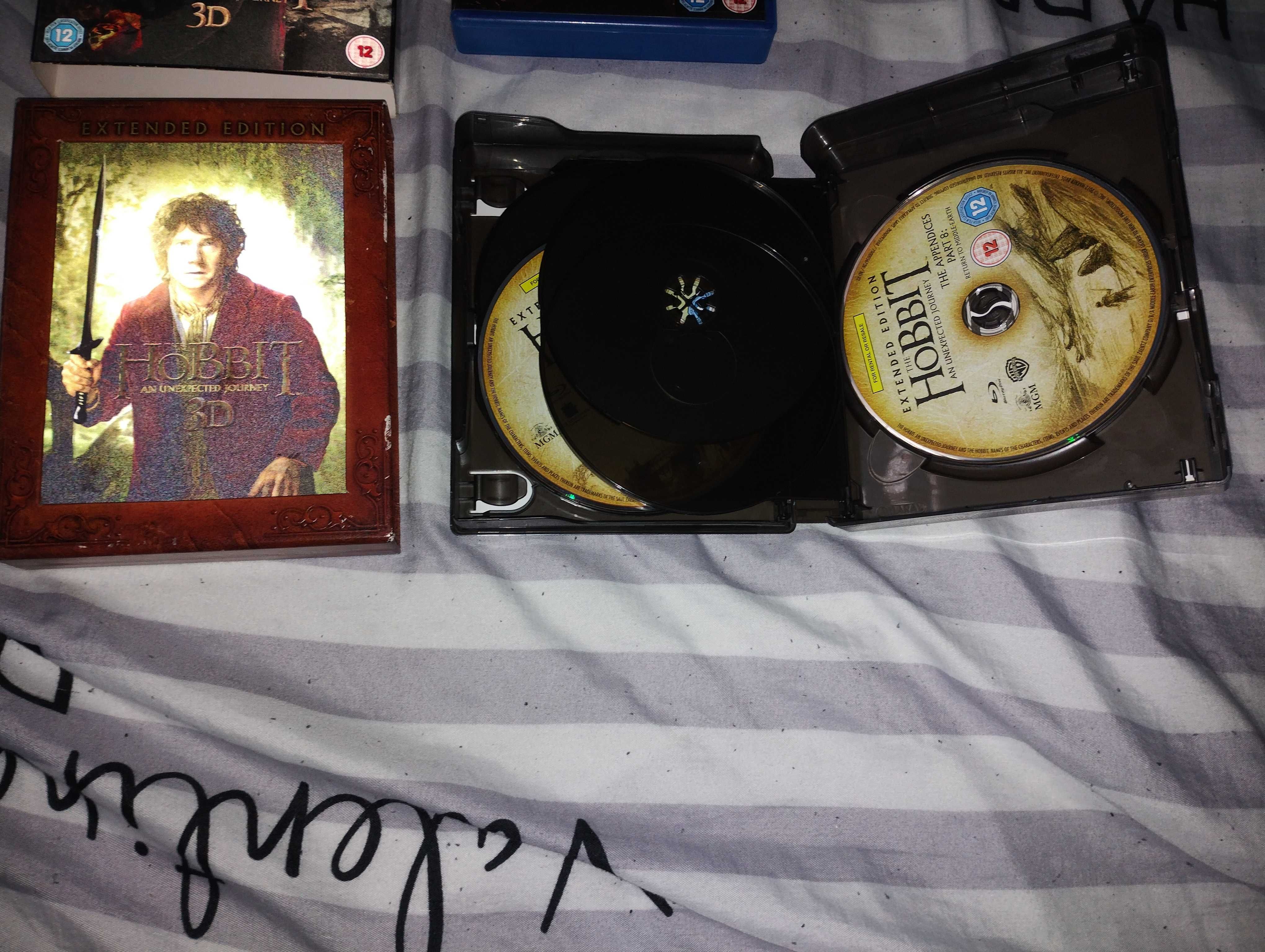 Hobbit  9 x blu-ray i blu-ray 3d