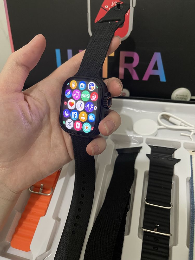 Smart watch com 7 braceletes