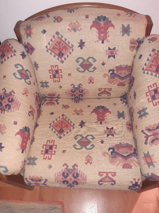 Sofás  "Cerne" de sala-Cadeirões-Vendo/Troco. Conjunto de 4 sofás