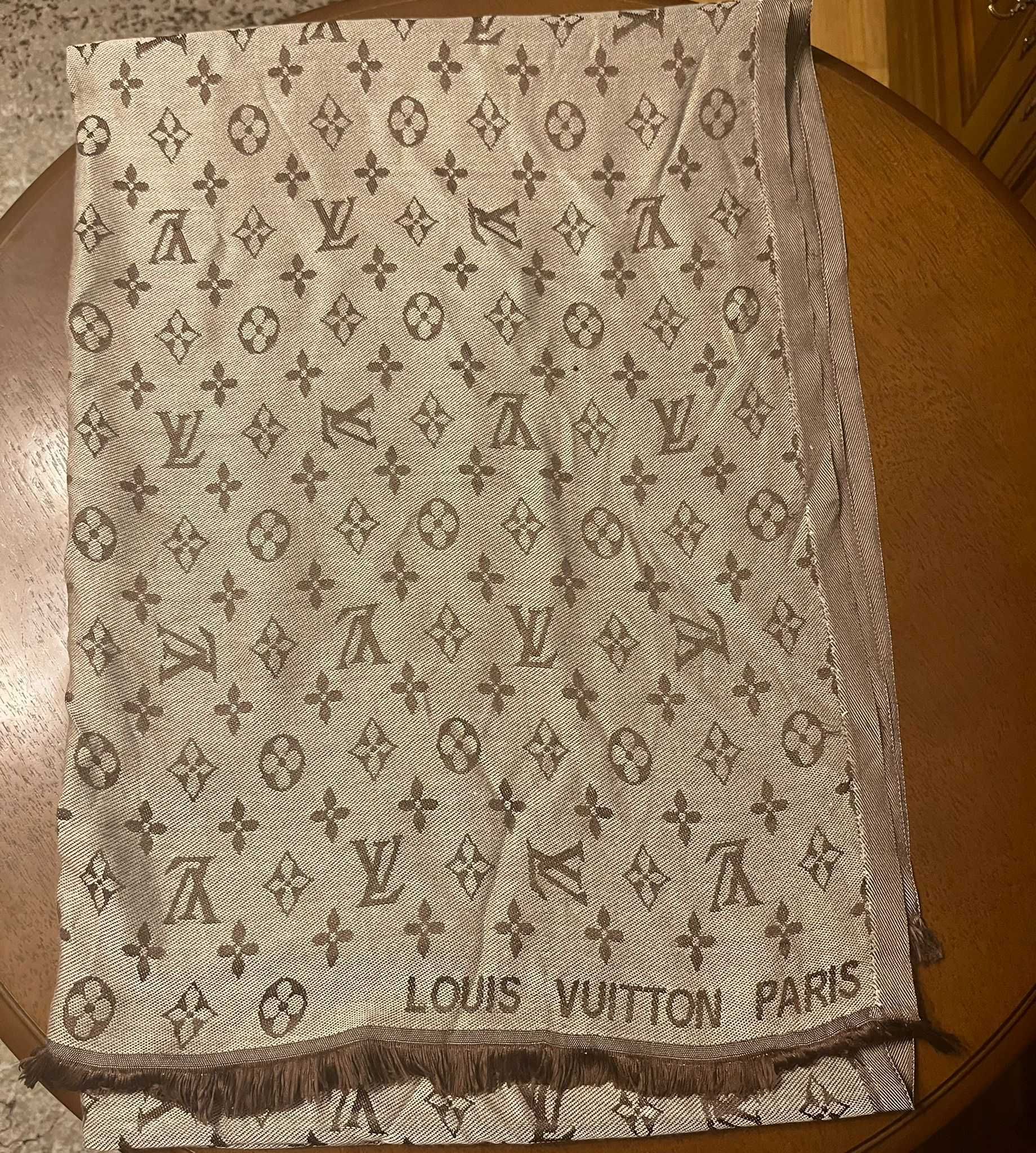 Szaliki grube chusty Louis Vuitton LV Chan szal szalik chusta