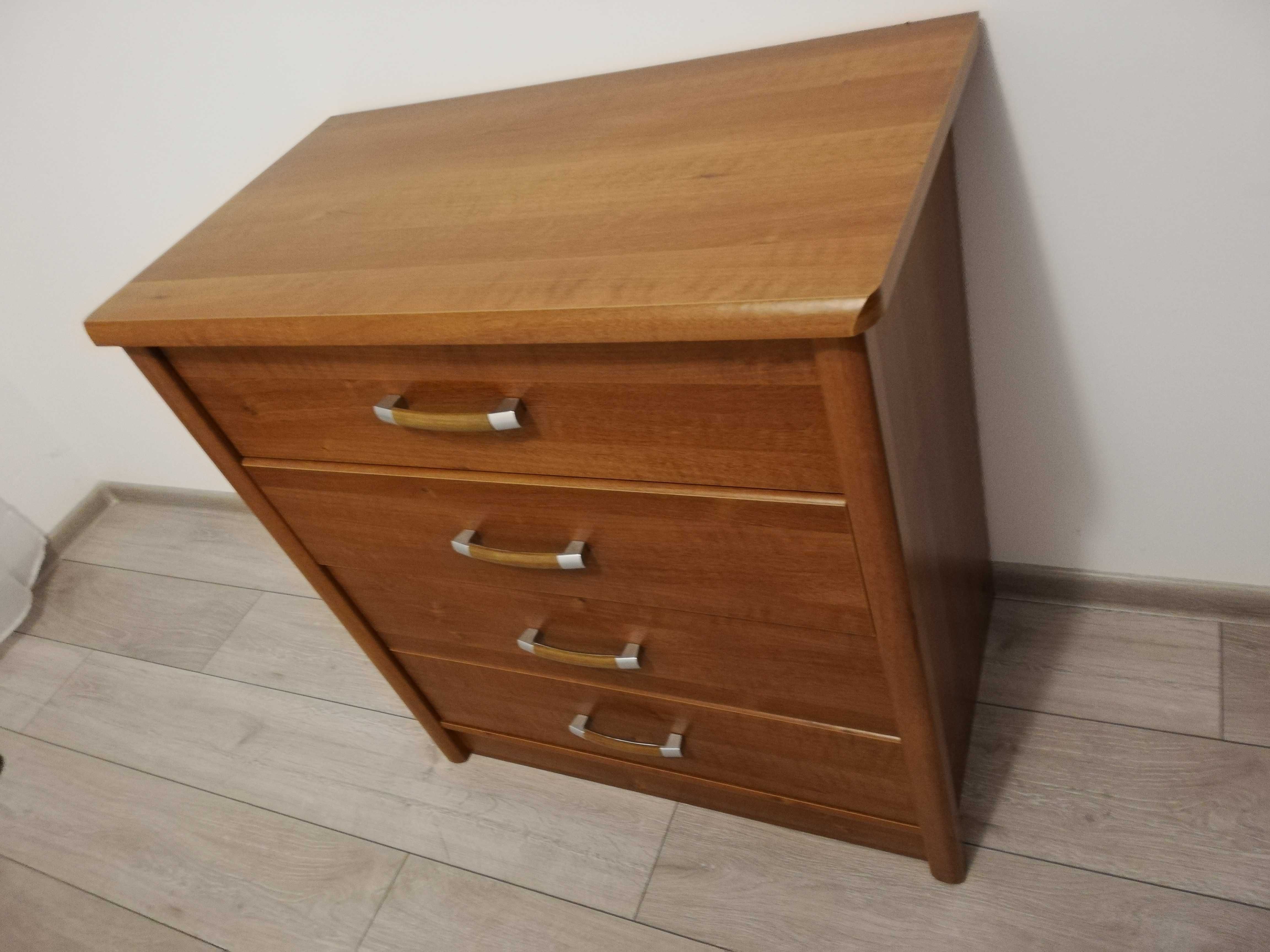 KOMPLET MEBLI DO SYPIALNI: łóżko 160x200, komoda i 2 szafki nocne