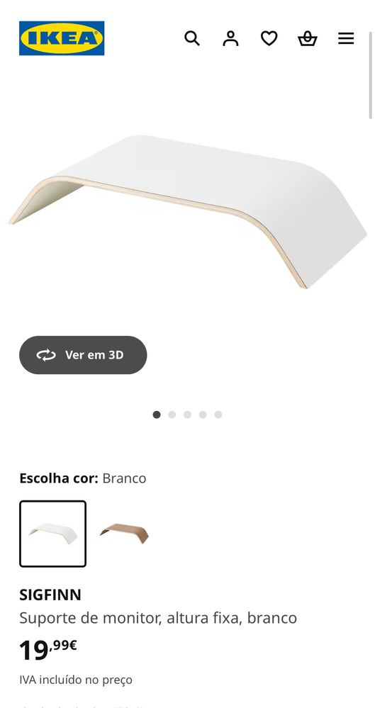 Base-Prateleira  para ecra
