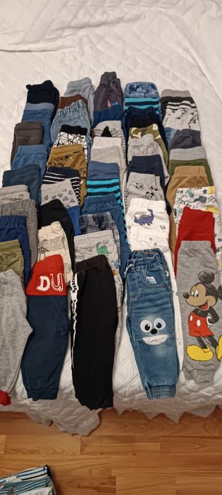Spodnie dla chłopca rozmiar 74/80 paka zestaw ubrań ciuchów chłopięce