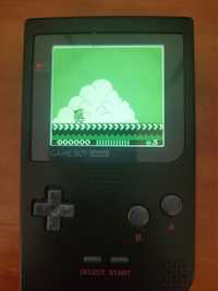 Game boy Pocket IPS i battery mod podswietlany ekran i duże paluszki