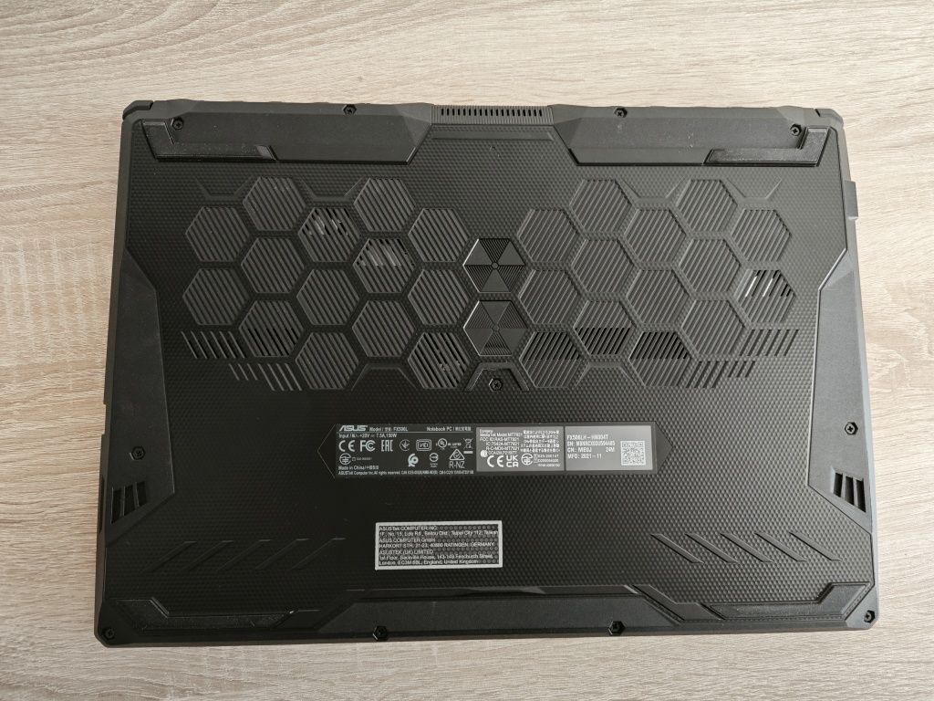 Laptop gamingowy Asus TUF F15 i5 10th GTX 1650 4GB 12GB DDR4 512 NVMe