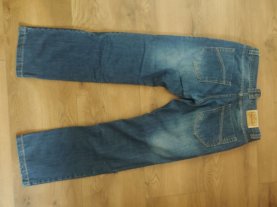 Spodnie jeansowe męskie motocyklowe