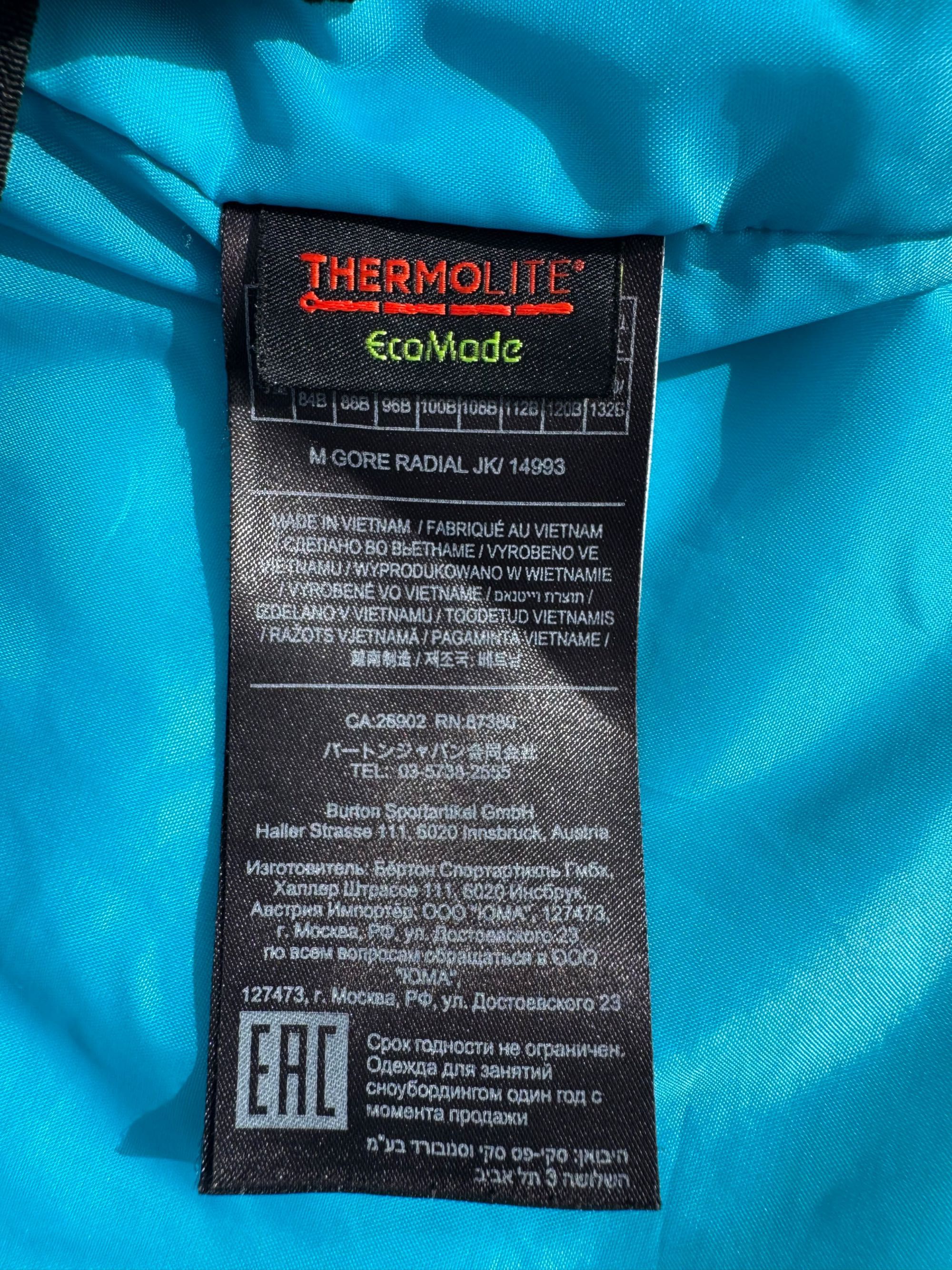 Casaco Snowboard Burton Gore-Tex Tamanho L