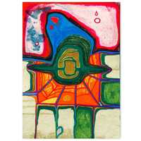 Friedensreich Hundertwasser ciekawy plakat 50x70 cm