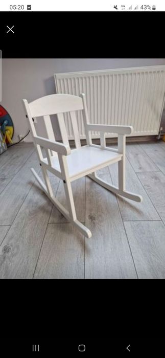 Krzesełko bujane Ikea drewniane