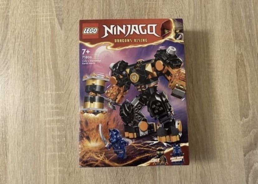 Nowe LEGO NINJAGO Robot żywiołu ziemi Cole'a 71806.