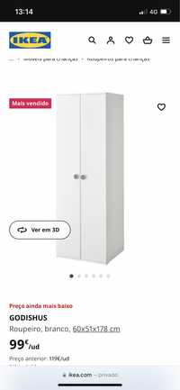 Roupeiro IKEA - 2 portas