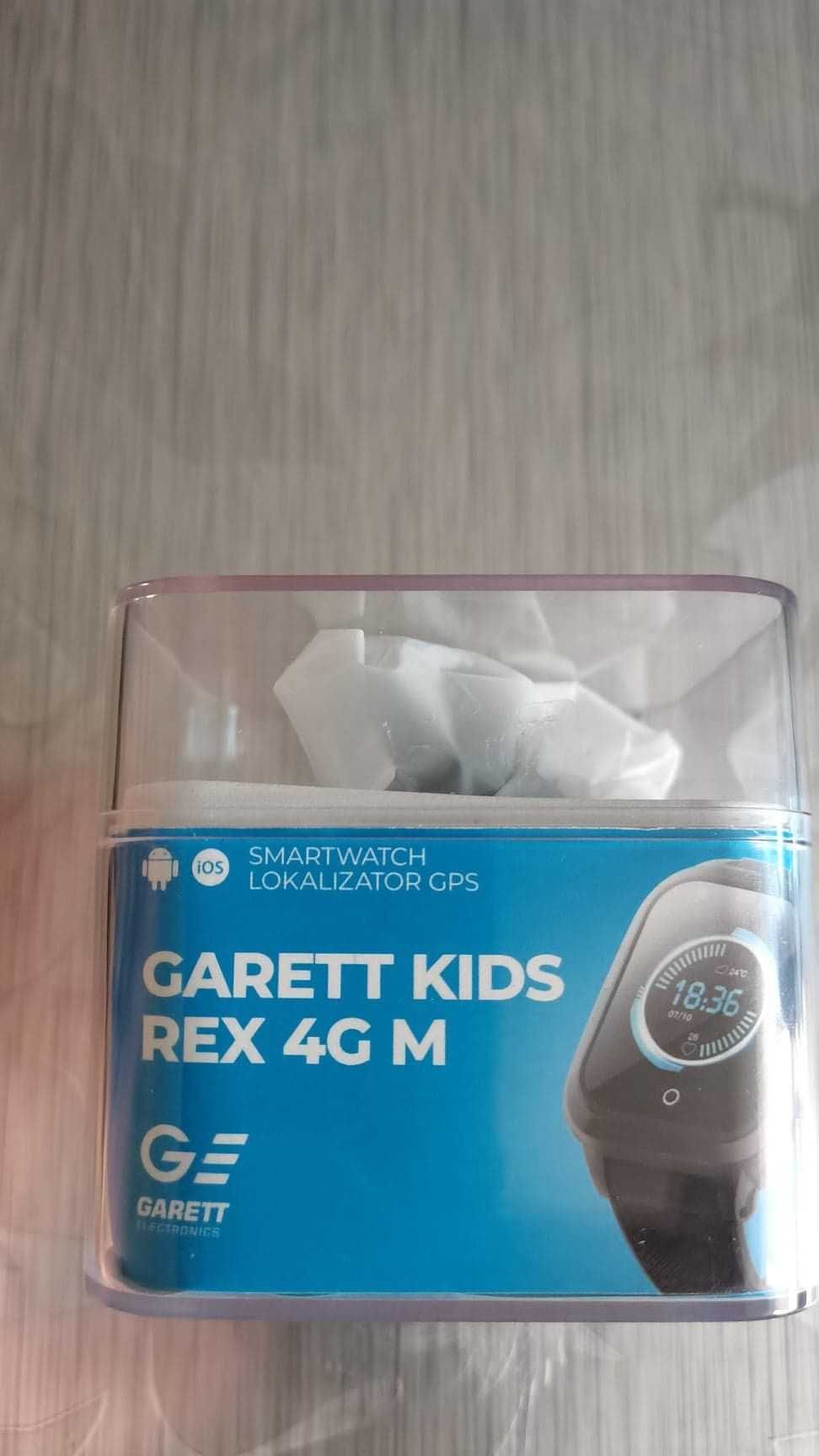 Nowy zegarek SMARTWATCH GARETT KIDS REX 4G M - niewyciągany z pudełka