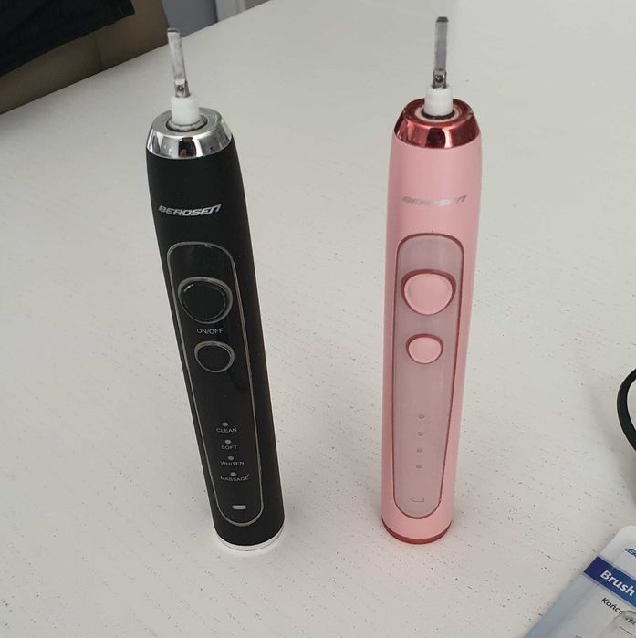 Szczoteczki soniczne Berdsen Sonica B4 Duo + komplet końcówek ZESTAW