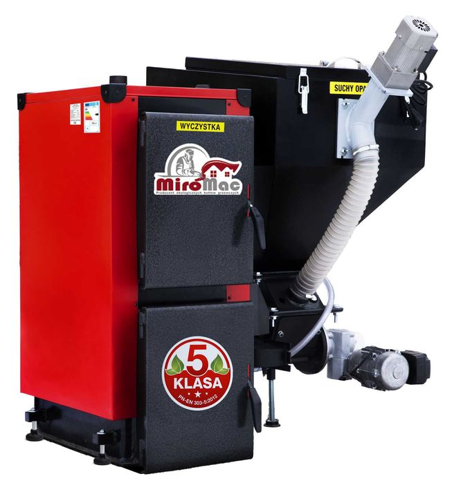 Piec CO  pellet drewno ekogroszek kocioł kotły 10 kW Miro-Mac 5 klasa
