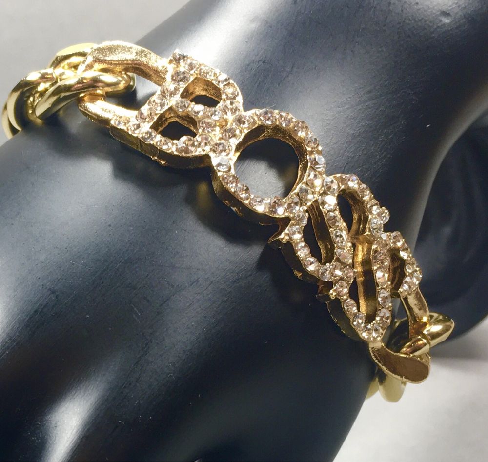 Złota damska bransoletka BOSS•włoski styl pozłacana ogniowo 14K 0,585