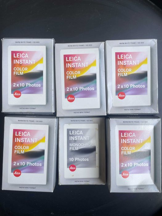 PACK 6 PAPEL POLAROID LEICA - INSTANT COLOR FILM (ONE BLACK& WHITE)