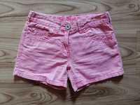 Różowe jeansowe spodenki szorty dziewczęce lub damskie 12 lat, 152 cm