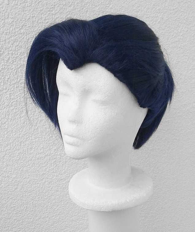 Niebieska granatowa peruka z kitką cosplay wig Thirteen Scissor Seven