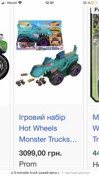 Hot Wheels Monster Trucks, велика машина хот вілс , большая машинка