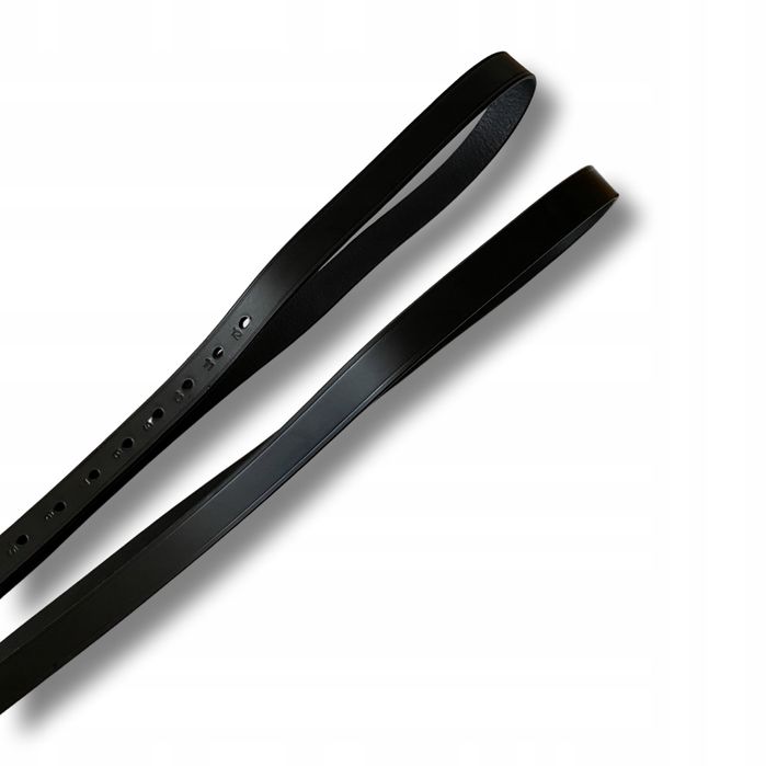 Puśliska skórzane - czarne - 135cm