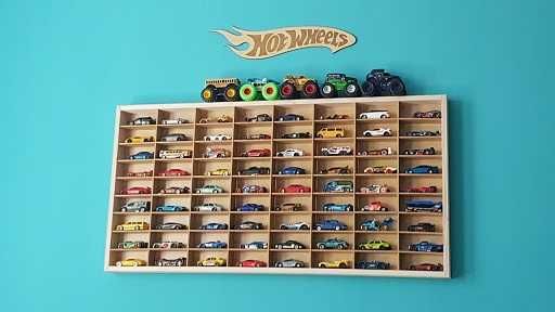 PÓŁKA NA RESORAKI hot wheels regał organizer na samochodziki autka