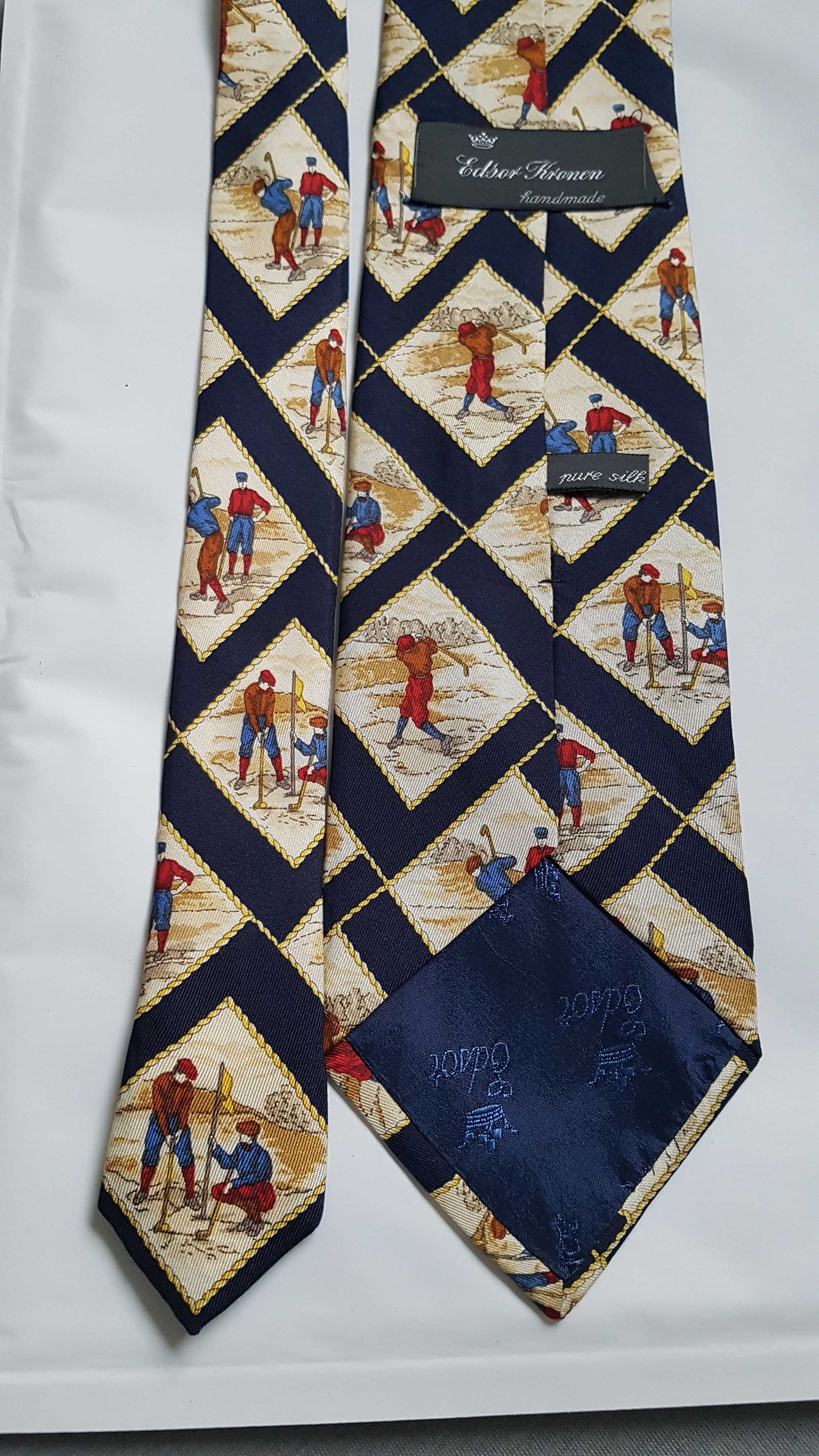 Jedwabny krawat Vintage