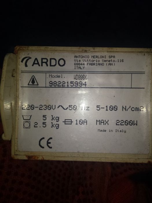 Продаю стиральну машину ARDO WD 1000 и ARDO WD 800X по запчастям.