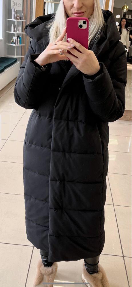 Пальто зимнее черное